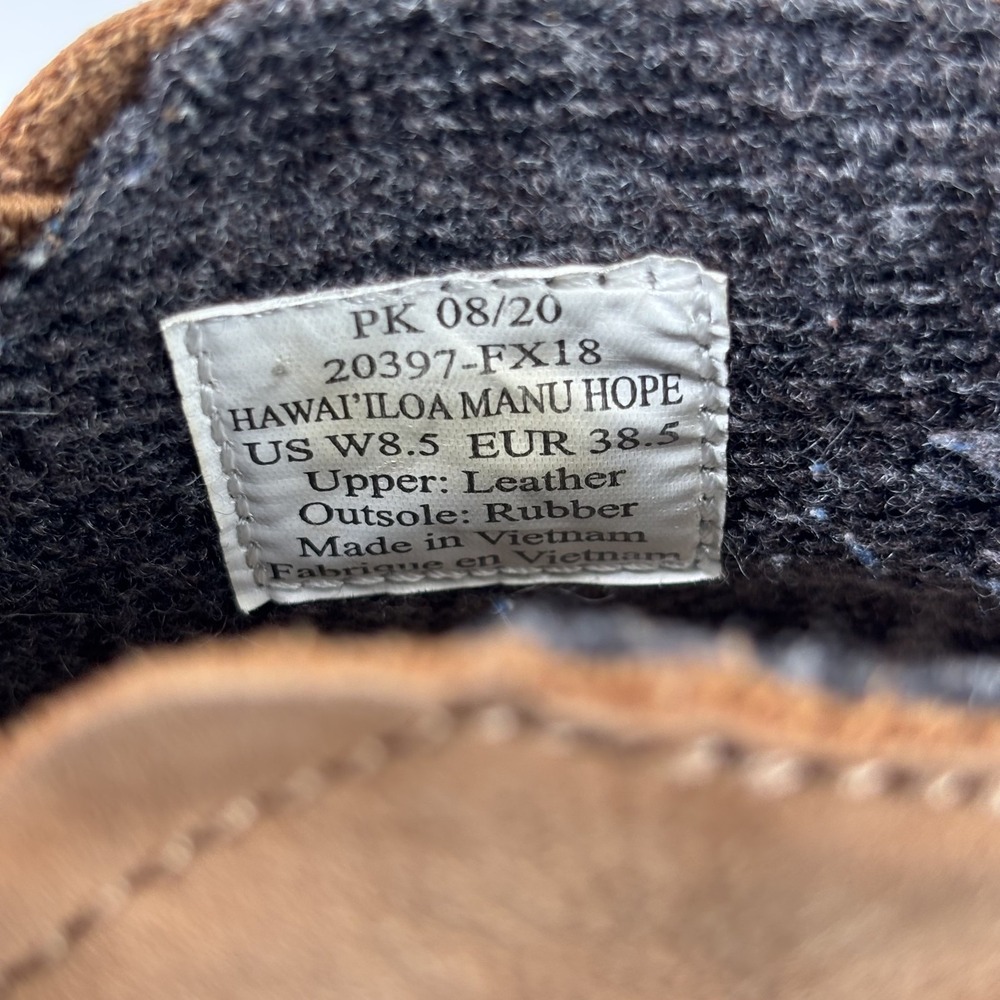 OluKai Women's Tan Suede Slip-On Winter Boots - Picture 16 of 16